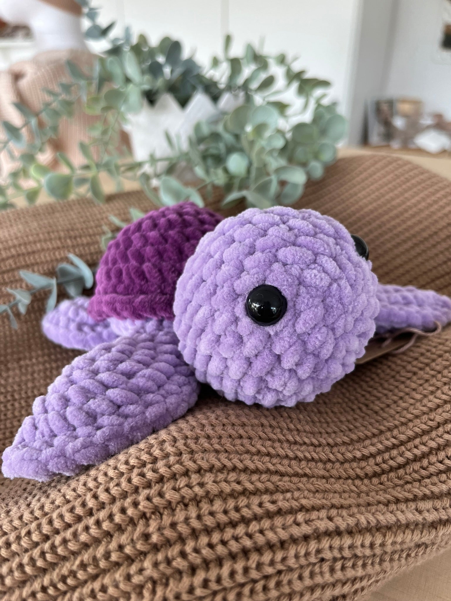 Schildkröte Momo Lila - Dunkelviolett "gross" - Siliblu Boutique & Atelier