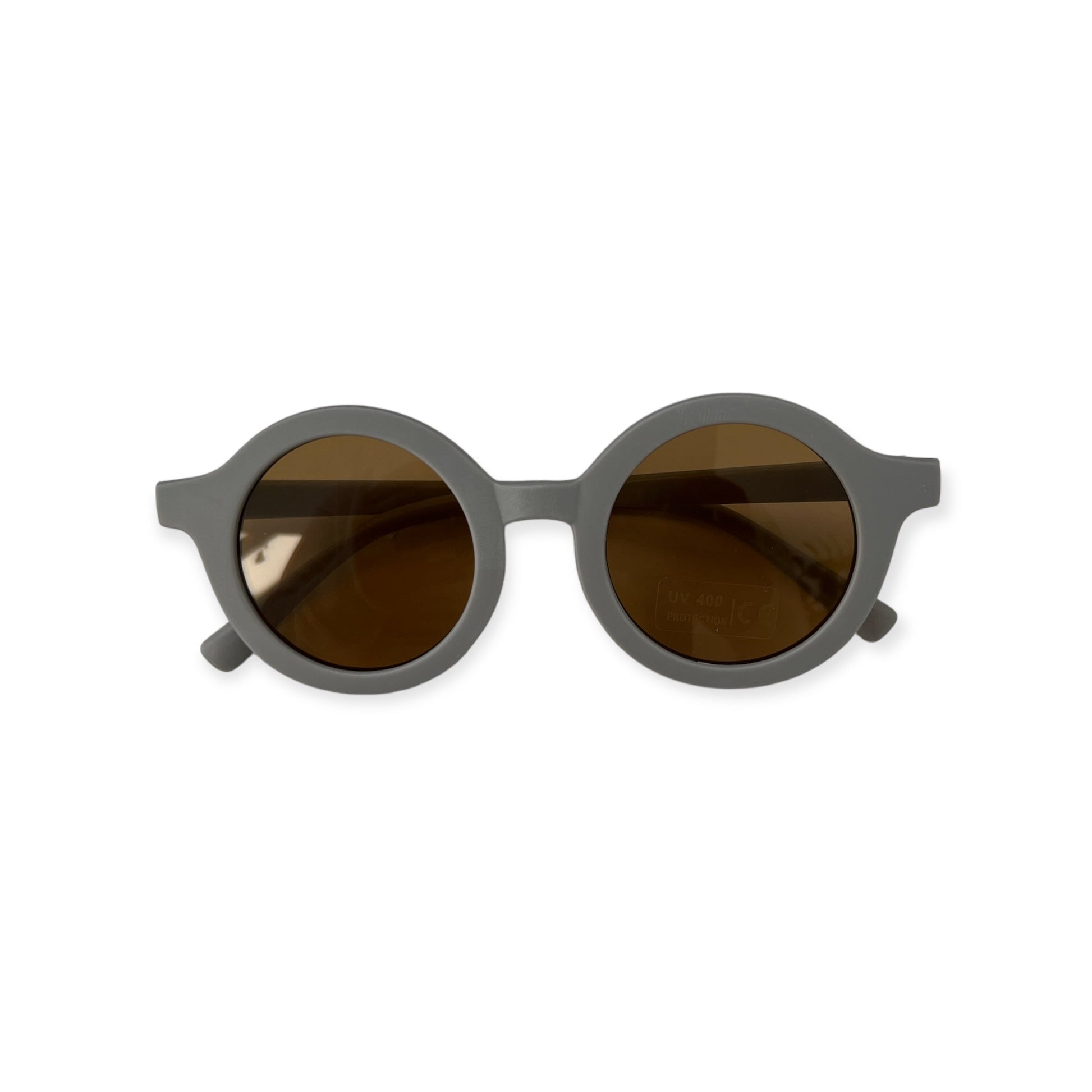 Sonnenbrille Retro "rund" Grau - Siliblu Boutique & Atelier
