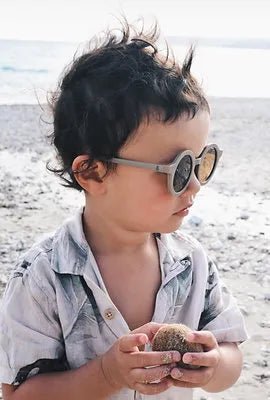 Sonnenbrille Retro "rund" Grau - Siliblu Boutique &amp; Atelier