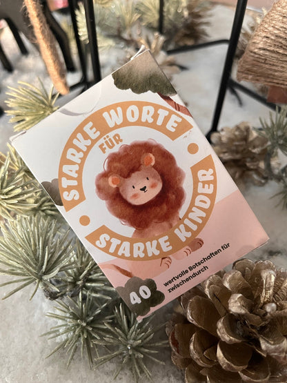 Starke Worte für starke Kinder "40 Botschaftskarten" - Siliblu Boutique &amp; Atelier