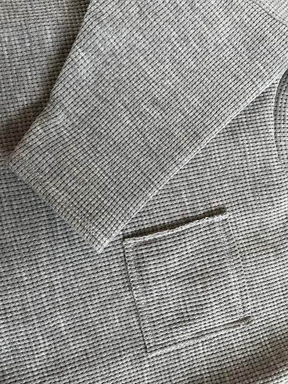 Sweatshirt Waffle "Knit grey" - Siliblu Boutique &amp; Atelier