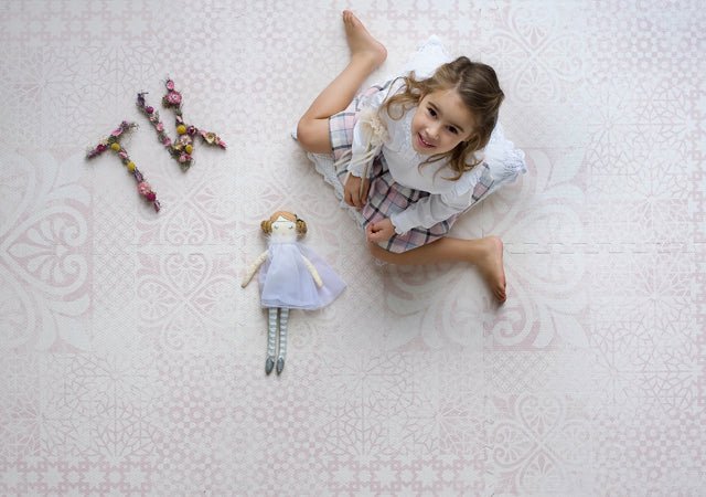 Toddlekind Spielmatte Persian "Blossom - dusky pink" - Siliblu Boutique & Atelier