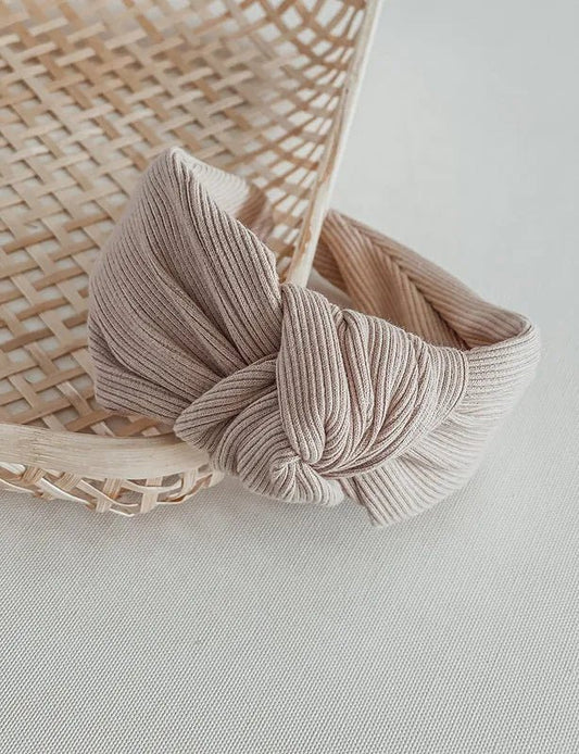 Turban Hairband Warm Beige "MAMA" - Siliblu Boutique & Atelier