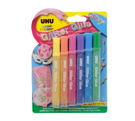 UHU Glitter Glue Shiny 6 Stk. - Siliblu Boutique & Atelier
